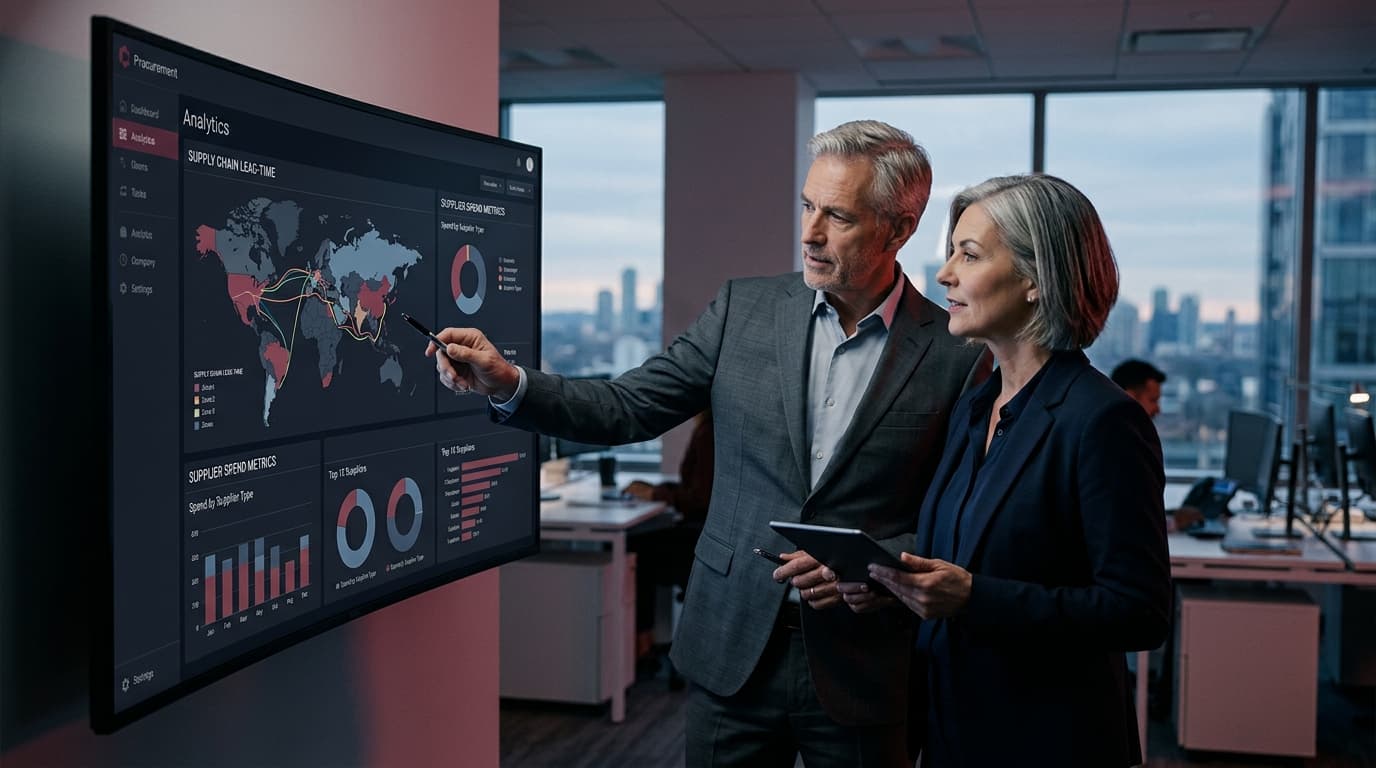 Procurement and supply chain analytics dashboard